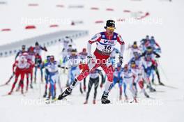 27.02.2011, Oslo, Norway (NOR): Alex Harvey (CAN), Fischer, Salomon, Swix ahead of the chasing field - FIS nordic world ski championships, cross-country, pursuit men, Oslo (NOR). www.nordicfocus.com. © Hemmersbach/NordicFocus. Every downloaded picture is fee-liable.