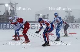 02.03.2011, Oslo, Norway (NOR): group, l-r: Petter Northug (NOR), Fischer, Alpina, Swix, Rottefella, Alexander Panzhinskiy(RUS), Rossignol, Rottefella, Swix, Adidas, Jean Marc Gaillard (FRA), Fischer, Swix, One Way - FIS nordic world ski championships, cross-country, team sprint, Oslo (NOR). www.nordicfocus.com. © Hemmersbach/NordicFocus. Every downloaded picture is fee-liable.