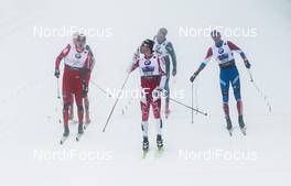 02.03.2011, Oslo, Norway (NOR):  (l-r) Ola Vigen Hattestad (NOR), Fischer, Swix, Rottefella, Alex Harvey (CAN), Fischer, Swix, Salomon, Halti and Nikita Kriukov (RUS), Rossignol, Swix, Rottefella, Adidas - FIS nordic world ski championships, cross-country, team sprint, Oslo (NOR). www.nordicfocus.com. © Laiho/NordicFocus. Every downloaded picture is fee-liable.
