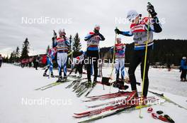 18.11.2011, Sjusjoen, Norway (NOR):  Estonian skiers testing skis - FIS world cup cross country, training, Sjusjoen (NOR). www.nordicfocus.com. Â© Laiho/NordicFocus. Every downloaded picture is fee-liable.