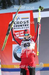 10.12.2011, Davos, Switzerland (SUI): Vibeke W. Skofterud (NOR), Fischer, Rottefella, Alpina, One Way, Swix - FIS world cup cross-country, 15km women, Davos (SUI). www.nordicfocus.com. © Manzoni/NordicFocus. Every downloaded picture is fee-liable.