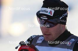 11.12.2011, Davos, Switzerland (SUI): Dario Cologna (SUI), Fischer, Rottefella, Alpina, Swix, ODLO, Casco - FIS world cup cross-country, individual sprint, Davos (SUI). www.nordicfocus.com. © Manzoni/NordicFocus. Every downloaded picture is fee-liable.