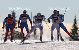 18.12.2011, Rogla, Slovenia (SLO): group, l-r: Alexei Petukhov (RUS), Fischer, Fischer, Rottefella, Swix, Adidas, Alexander Panzhinskiy (RUS), Adidas, Rossignol, Swix, Teodor Peterson (SWE), Rossignol, Alpina, One Way, Craft, Robin Bryntesson (SWE). Fischer, Salomon, Craft  - FIS world cup cross-country, individual sprint, Rogla (SLO). www.nordicfocus.com. © Hemmersbach/NordicFocus. Every downloaded picture is fee-liable.