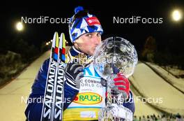12.03.2011, Lahti, Finland (FIN):  Jason Lamy Chappuis (FRA), Salomon, Swix, One Way - FIS world cup nordic combined, cups, Lahti (FIN). www.nordicfocus.com. © Laiho/NordicFocus. Every downloaded picture is fee-liable.
