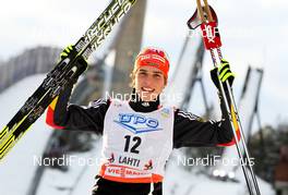 12.03.2011, Lahti, Finland (FIN): Johannes Rydzek (GER), Fischer, Swix, Rottefella, Adidas  - FIS world cup nordic combined, individual gundersen HS130/10km, Lahti (FIN). www.nordicfocus.com. © Laiho/NordicFocus. Every downloaded picture is fee-liable.