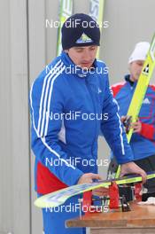 10.12.2011, Ramsau, Austria (AUT): ski preparation of Team Russia - FIS world cup nordic combined, individual gundersen HS98/10km, Ramsau (AUT). www.nordicfocus.com. © Hemmersbach/NordicFocus. Every downloaded picture is fee-liable.