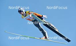 01.01.2011, Garmisch, Germany (GER): Thomas Morgenstern (AUT), Fischer  - FIS world cup ski jumping, four hills tournament, individual HS140, Garmisch (GER). www.nordicfocus.com. Â© Felgenhauer/NordicFocus. Every downloaded picture is fee-liable.
