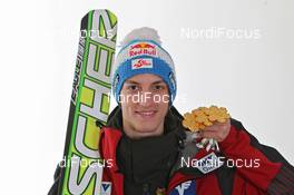 18.03.2011, Planica, Slovenia (SLO): Gregor Schlierenzauer (AUT), Fischer  - FIS world cup ski jumping final, medals, Planica (SLO). www.nordicfocus.com. © Hemmersbach/NordicFocus. Every downloaded picture is fee-liable.