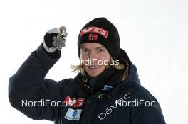 27.02.2011, Oslo, Norway (NOR): Silver Medal Team; Bjoern Einar Romoeren (NOR), Fischer - FIS nordic world ski championships, ski jumping, medals, Oslo (NOR). www.nordicfocus.com. © Hemmersbach/NordicFocus. Every downloaded picture is fee-liable.