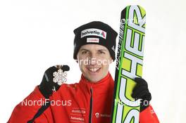 03.03.2011, Oslo, Norway (NOR): Simon Ammann (SUI), Fischer  - FIS nordic world ski championships, ski jumping, medals, Oslo (NOR). www.nordicfocus.com. © Hemmersbach/NordicFocus. Every downloaded picture is fee-liable.