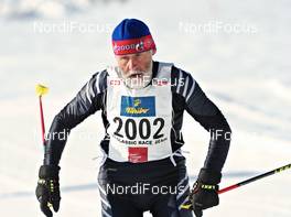 22.01.2010, Lienz, Austria (AUT): Karl Kuffner sen. (GER), a legend on cross country skies - Dolomiten Classicrace, Lienz (AUT). www.nordicfocus.com. © Felgenhauer/NordicFocus. Every downloaded picture is fee-liable.