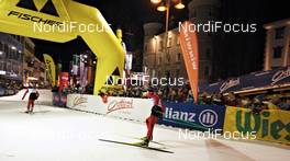 21.01.2011, Lienz, Austria (AUT): racer in the fast corner - Dolomitensprint, Lienz (AUT). www.nordicfocus.com. © Felgenhauer/NordicFocus. Every downloaded picture is fee-liable.