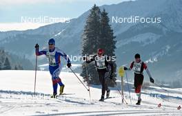 29.01.2011, Bad Hindelang, Germany (GER):  A slower group racing in the beautiful scenery nearby Schattwald - Skitrail Tannheimertal, Bad Hindelang (GER). www.nordicfocus.com. © Felgenhauer/NordicFocus. Every downloaded picture is fee-liable.