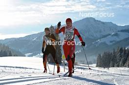 29.01.2011, Bad Hindelang, Germany (GER): Slower racers on the track - Skitrail Tannheimertal, Bad Hindelang (GER). www.nordicfocus.com. © Felgenhauer/NordicFocus. Every downloaded picture is fee-liable.