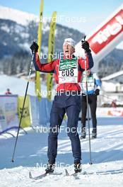 29.01.2011, Bad Hindelang, Germany (GER): happy at the finish line - Skitrail Tannheimertal, Bad Hindelang (GER). www.nordicfocus.com. © Felgenhauer/NordicFocus. Every downloaded picture is fee-liable.