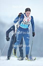 12.-13.02.2011, St. Johann, Austria (AUT): Alexandra Svoboda (GER), leads the 28k race - Int. Tiroler Koasalauf, St. Johann (AUT). www.nordicfocus.com. © Felgenhauer/NordicFocus. Every downloaded picture is fee-liable.