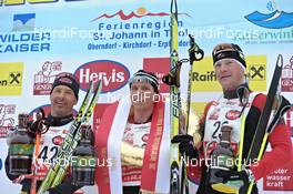 12.-13.02.2011, St. Johann, Austria (AUT): l-r: Enrico Rieder (AUT); Fischer, Exel, Michael Eberharter (AUT), Fischer, Skinfit Racing Team, Markus Keplinger (AUT), Skinfit Racing Team, Fischer, Alpina, One Way  - Int. Tiroler Koasalauf, St. Johann (AUT). www.nordicfocus.com. © Felgenhauer/NordicFocus. Every downloaded picture is fee-liable.