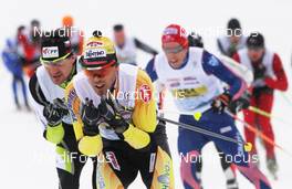 13.03.2011, St. Moritz, Switzerland (SUI): in front Bruno Debertolis (ITA), Fischer, Salomon - FIS Marathon Cup Engadin Skimarathon, St. Moritz (SUI). www.nordicfocus.com. © Hemmersbach/NordicFocus. Every downloaded picture is fee-liable.