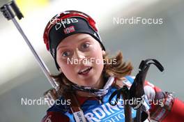 04.01.2012, Oberhof, Germany (GER): Elise Ringen (NOR), Fischer, Rottefella, Odlo - IBU world cup biathlon, relay women, Oberhof (GER). www.nordicfocus.com. © Manzoni/NordicFocus. Every downloaded picture is fee-liable.