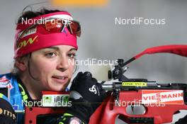 04.01.2012, Oberhof, Germany (GER): Sofie Boilley (FRA), Rossignol, Rottefella, OneWay - IBU world cup biathlon, relay women, Oberhof (GER). www.nordicfocus.com. © Manzoni/NordicFocus. Every downloaded picture is fee-liable.