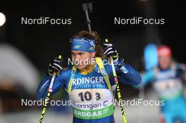 04.01.2012, Oberhof, Germany (GER): Anna-Karin Stroemstedt (SWE), Rossignol, Rottefella, OneWay, adidas - IBU world cup biathlon, relay women, Oberhof (GER). www.nordicfocus.com. © Manzoni/NordicFocus. Every downloaded picture is fee-liable.