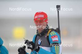 07.01.2012, Oberhof, Germany (GER): Andriy Deryzemlya (UKR), Fischer, Rottefella, Swix - IBU world cup biathlon, sprint men, Oberhof (GER). www.nordicfocus.com. © Manzoni/NordicFocus. Every downloaded picture is fee-liable.