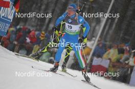 07.01.2012, Oberhof, Germany (GER): Lukas Hofer (ITA), Rossignol, Rottefella, Swix , ODLO - IBU world cup biathlon, sprint men, Oberhof (GER). www.nordicfocus.com. © Manzoni/NordicFocus. Every downloaded picture is fee-liable.
