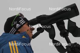 07.01.2012, Oberhof, Germany (GER): Jonas Johansson (SWE), coach Team Sweden - IBU world cup biathlon, sprint men, Oberhof (GER). www.nordicfocus.com. © Manzoni/NordicFocus. Every downloaded picture is fee-liable.