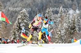 22.01.2012, Antholz, Italy (ITA): Magdalena Neuner (GER), Fischer, Rottefella, Swix, adidas, Toko - IBU world cup biathlon, mass women, Antholz (ITA). www.nordicfocus.com. © Manzoni/NordicFocus. Every downloaded picture is fee-liable.