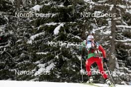22.01.2012, Antholz, Italy (ITA): Darya Domracheva (BLR), Fischer, Rottefella, Leki - IBU world cup biathlon, mass women, Antholz (ITA). www.nordicfocus.com. © Manzoni/NordicFocus. Every downloaded picture is fee-liable.