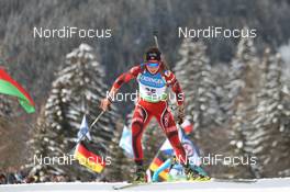 22.01.2012, Antholz, Italy (ITA): Elise Ringen (NOR), Fischer, Rottefella, Odlo - IBU world cup biathlon, mass women, Antholz (ITA). www.nordicfocus.com. © Manzoni/NordicFocus. Every downloaded picture is fee-liable.