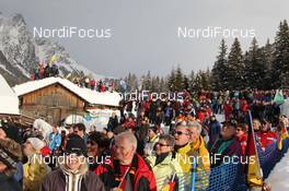 22.01.2012, Antholz, Italy (ITA): Event Feature: huge crowd on Huber Alp - IBU world cup biathlon, relay men, Antholz (ITA). www.nordicfocus.com. © Manzoni/NordicFocus. Every downloaded picture is fee-liable.