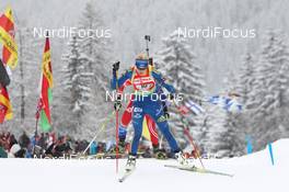21.01.2012, Antholz, Italy (ITA): Helena Ekholm (SWE), Fischer, Rottefella, Leki, adidas - IBU world cup biathlon, relay women, Antholz (ITA). www.nordicfocus.com. © Manzoni/NordicFocus. Every downloaded picture is fee-liable.