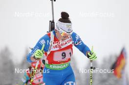 21.01.2012, Antholz, Italy (ITA): Dorothea Wierer (ITA), Rossignol, Rottefella, OneWay, Casco - IBU world cup biathlon, relay women, Antholz (ITA). www.nordicfocus.com. © Manzoni/NordicFocus. Every downloaded picture is fee-liable.