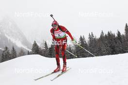 20.01.2012, Antholz, Italy (ITA): Vladimir Iliev (BUL), Fischer - IBU world cup biathlon, sprint men, Antholz (ITA). www.nordicfocus.com. © Manzoni/NordicFocus. Every downloaded picture is fee-liable.