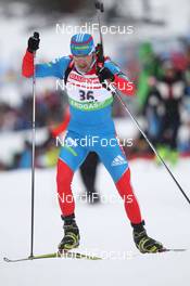 20.01.2012, Antholz, Italy (ITA): Andrei Makoveev (RUS), Fischer, Rottefella, Swix, adidas - IBU world cup biathlon, sprint men, Antholz (ITA). www.nordicfocus.com. © Manzoni/NordicFocus. Every downloaded picture is fee-liable.