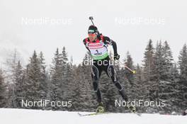 20.01.2012, Antholz, Italy (ITA): Ivan Joller (SUI), Fischer, Rottefella, Leki, ODLO - IBU world cup biathlon, sprint men, Antholz (ITA). www.nordicfocus.com. © Manzoni/NordicFocus. Every downloaded picture is fee-liable.