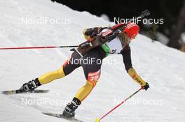 19.01.2012, Antholz, Italy (ITA): Franziska Hildebrand (GER), Salomon, Leki, adidas - IBU world cup biathlon, sprint women, Antholz (ITA). www.nordicfocus.com. © Manzoni/NordicFocus. Every downloaded picture is fee-liable.