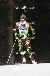 19.01.2012, Antholz, Italy (ITA): Marie Dorin (FRA), Rossignol, Rottefella, OneWay - IBU world cup biathlon, sprint women, Antholz (ITA). www.nordicfocus.com. © Manzoni/NordicFocus. Every downloaded picture is fee-liable.