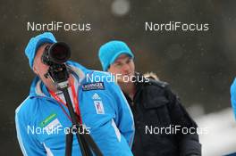 19.01.2012, Antholz, Italy (ITA): Wolfgang Pichler (GER), coach Team Russia - IBU world cup biathlon, sprint women, Antholz (ITA). www.nordicfocus.com. © Manzoni/NordicFocus. Every downloaded picture is fee-liable.