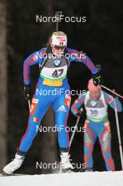 19.01.2012, Antholz, Italy (ITA): Eva Tofalvi (ROU), Fischer, Salomon, Leki - IBU world cup biathlon, sprint women, Antholz (ITA). www.nordicfocus.com. © Manzoni/NordicFocus. Every downloaded picture is fee-liable.