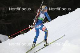19.01.2012, Antholz, Italy (ITA): Helena Ekholm (SWE), Fischer, Rottefella, Leki, adidas - IBU world cup biathlon, sprint women, Antholz (ITA). www.nordicfocus.com. © Manzoni/NordicFocus. Every downloaded picture is fee-liable.