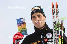 17.01.2012, Antholz, Italy (ITA): Martin Fourcade (FRA), Rossignol, Rottefella, OneWay, Odlo - IBU world cup biathlon, training, Antholz (ITA). www.nordicfocus.com. © Manzoni/NordicFocus. Every downloaded picture is fee-liable.