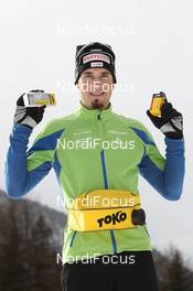 17.01.2012, Antholz, Italy (ITA): Benjamin Weger (SUI), Atomic, Leki, Casco, ODLO - IBU world cup biathlon, training, Antholz (ITA). www.nordicfocus.com. © Manzoni/NordicFocus. Every downloaded picture is fee-liable.
