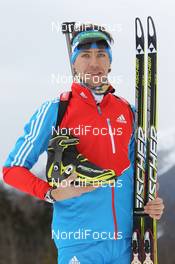 19.01.2012, Antholz, Italy (ITA): Andrei Makoveev (RUS), Fischer, Rottefella, Swix, adidas - IBU world cup biathlon, training, Antholz (ITA). www.nordicfocus.com. © Manzoni/NordicFocus. Every downloaded picture is fee-liable.