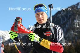 18.01.2012, Antholz, Italy (ITA): Andreas Birnbacher (GER), Fischer, Rottefella, Alpina, Leki, adidas - IBU world cup biathlon, training, Antholz (ITA). www.nordicfocus.com. © Manzoni/NordicFocus. Every downloaded picture is fee-liable.