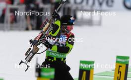 04.02.2012, Holmenkollen, Norway (NOR): Anais Bescond (FRA), Madshus, Rottefella, Swix, OneWay  - IBU world cup biathlon, pursuit women, Holmenkollen (NOR). www.nordicfocus.com. Â© Laiho/NordicFocus. Every downloaded picture is fee-liable.
