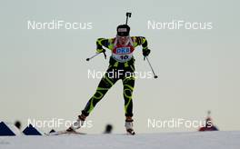 04.02.2012, Holmenkollen, Norway (NOR): Marie Laure Brunet (FRA), Rossignol, Rottefella, Swix  - IBU world cup biathlon, pursuit women, Holmenkollen (NOR). www.nordicfocus.com. Â© Laiho/NordicFocus. Every downloaded picture is fee-liable.
