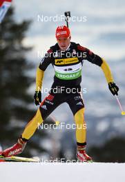 02.02.2012, Holmenkollen, Norway (NOR): Simon Schempp (GER), Fischer, Rottefella, Alpina, Leki, adidas  - IBU world cup biathlon, sprint men, Holmenkollen (NOR). www.nordicfocus.com. Â© Laiho/NordicFocus. Every downloaded picture is fee-liable.
