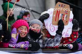 02.02.2012, Holmenkollen, Norway (NOR): norwegian children at the stadium  - IBU world cup biathlon, sprint women, Holmenkollen (NOR). www.nordicfocus.com. Â© Laiho/NordicFocus. Every downloaded picture is fee-liable.